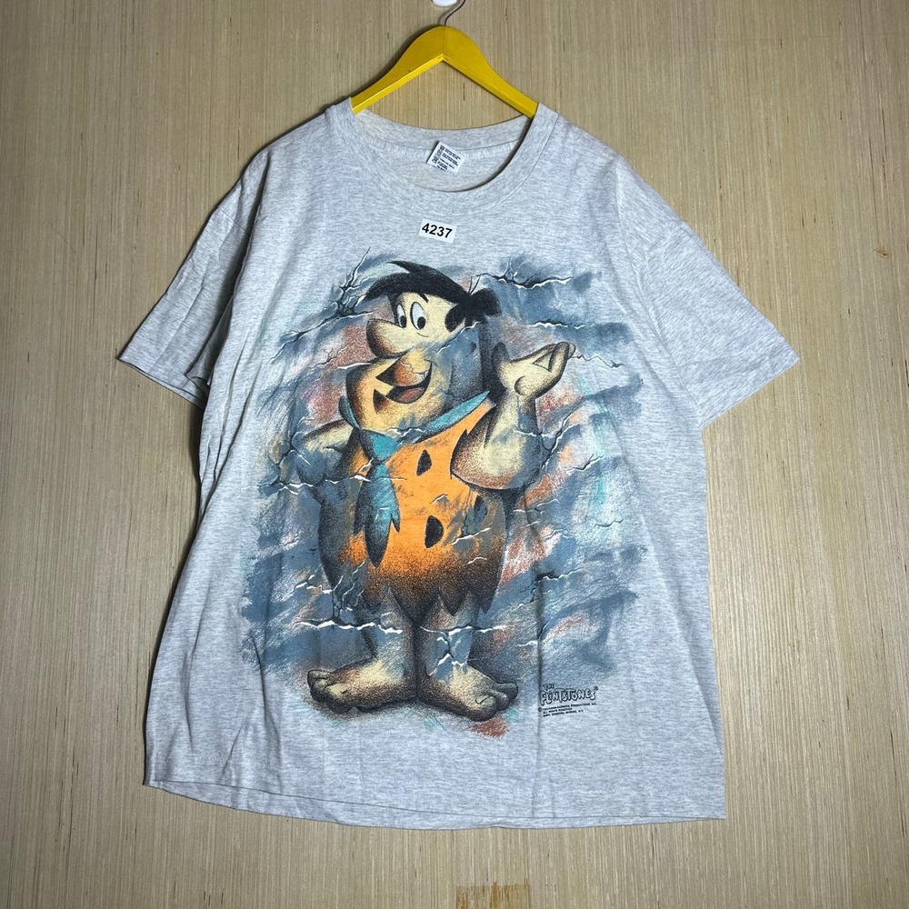Vintage The Flintstones 90s Shirt Men's Extra Large Short Sleeve Graphic AOP